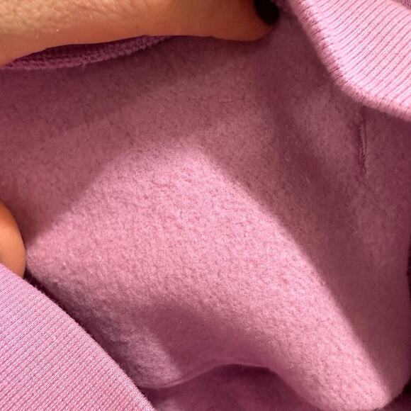 NEW Reebok Fleece Lined Purple Hoodie, Sz S (6) (6B) - Picture 3 of 9